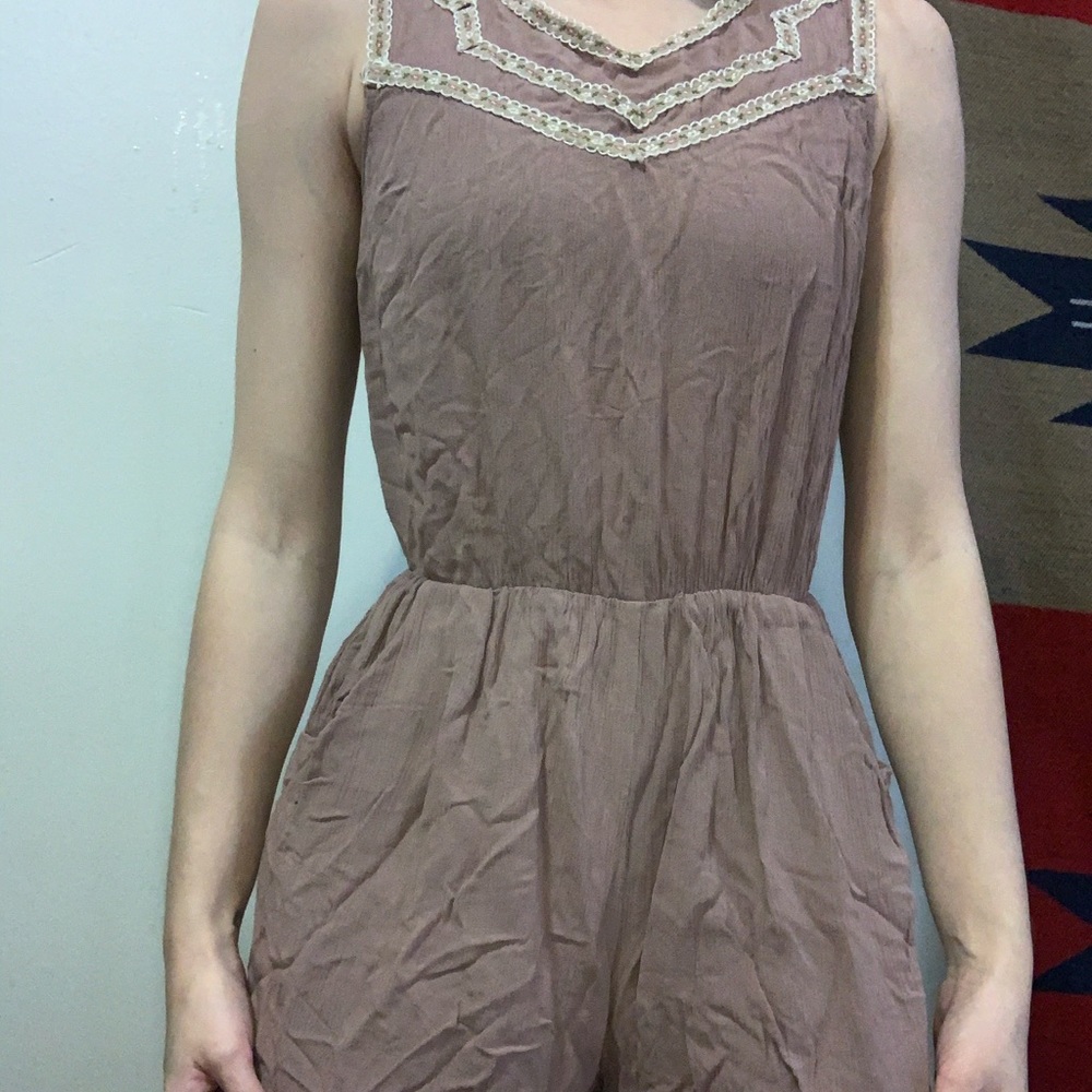 Light purple lined romper